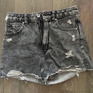 Zara denim cut-off shorts